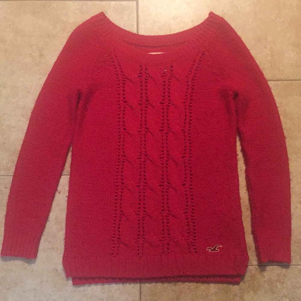 Red Hollister sweater